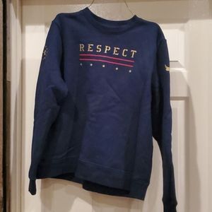 Navy Project Rock RESPECT Sweatshirt